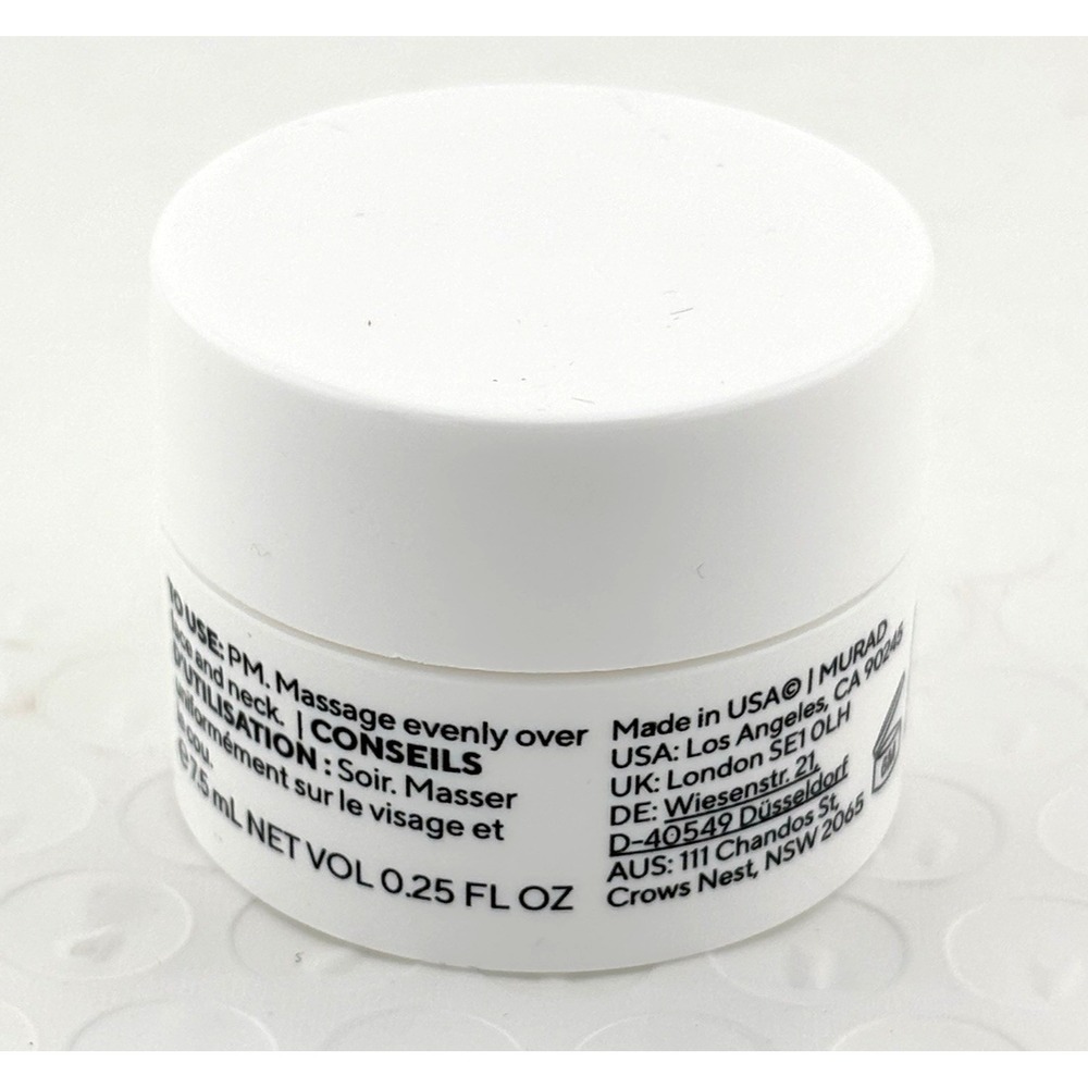 Murad Retinol Youth Renewal Night Cream .25‎ oz Set of 2 Travel Size New - Picture 3 of 3